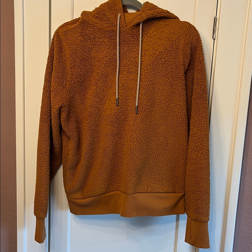 Athleta Burnt Orange Sherpa Hoodie